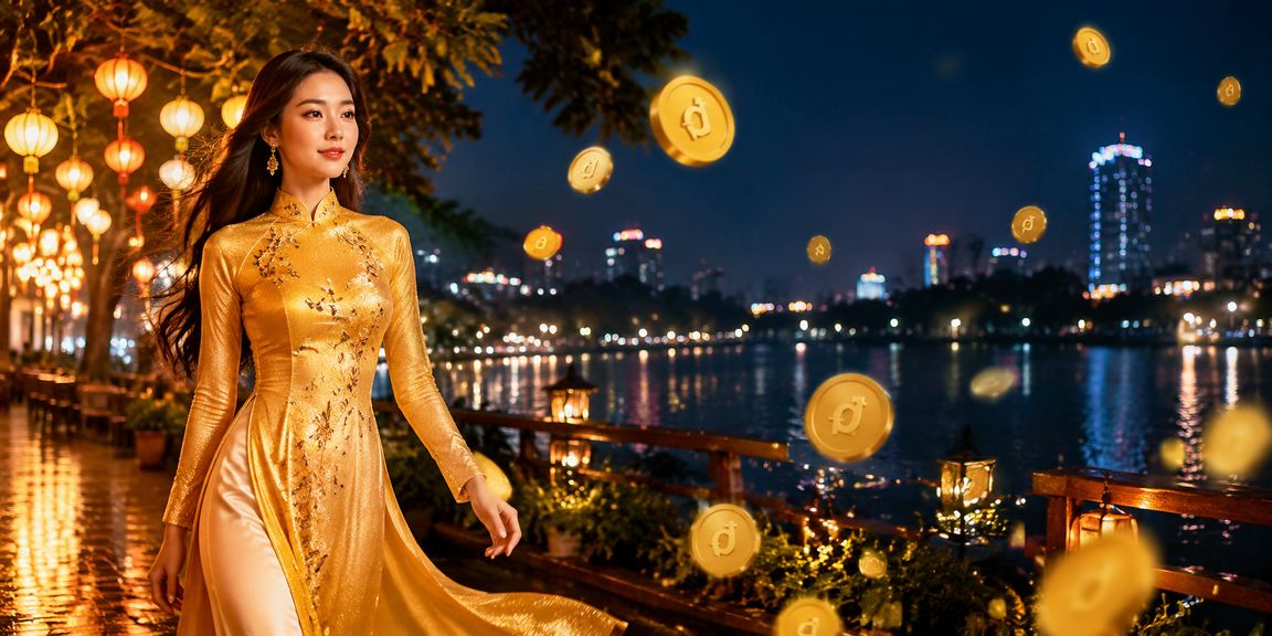 Không gian giải trí casino sôi động tại Hà Nội với trang phục áo dài truyền thống