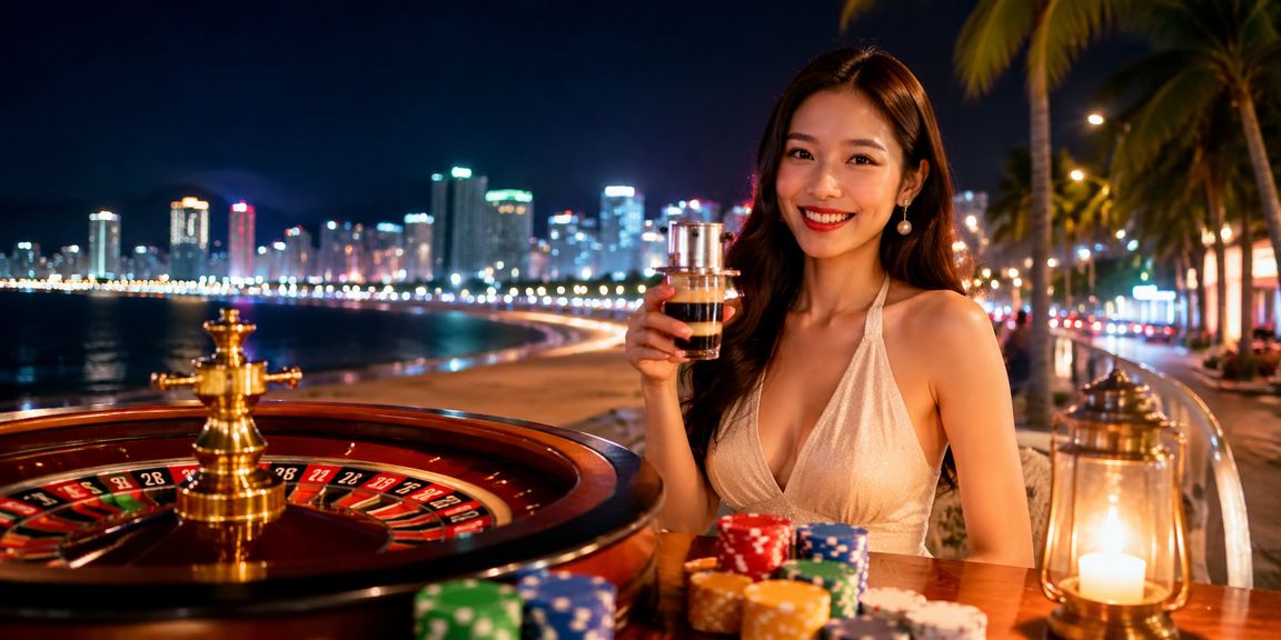 Người chơi roulette tại Nha Trang thưởng thức cà phê Việt buổi tối